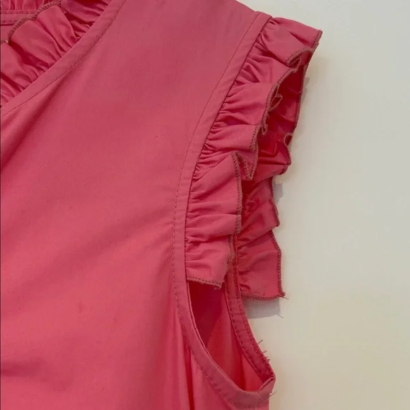 Pink Sleeveless Ruffle Dress - Picture 6 of 11